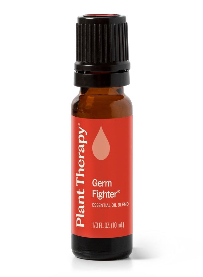 Plant Therapy Germ Fighter Essential Oil Blend Pure, Natural Aromatherapy, for Diffusion & Topical Use, DIY Multi-Surface Cleaner, Hand Cleanser, Home or Office Use, Therapeutic Grade 10 mL (1/3 oz) - Image 1